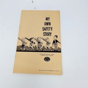 Vintage 1967 AAA My Own Safety Story‎ Booklet, Safety Patrol Book